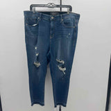 Torrid Women's Size 20 Blue Distressed Capris