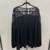 Torrid Women's Size 3X Black Lace Long Sleeve Shirt