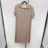 Japna Women's Size 14 Brown Animal Print Dress