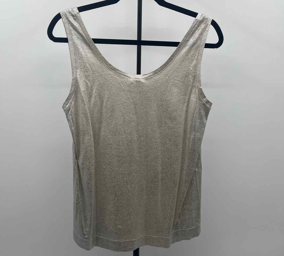 J Crew Women's Size M Gold Metallic Tank