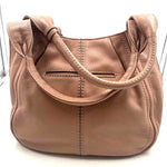 BRIGHTON Mocha Brown Pebble Leather BARBADOS Zip-Top HOBO Shoulder Bag Purse