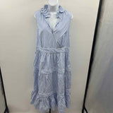 Gretchen Scott Women's Size 14 Blue Stripe Dress