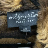 Parkhurst Women's Size M Brown Fur Vest