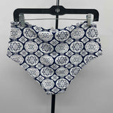 Cupshe Women's Size L Navy medallion Swimsuit - Separate