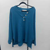 FP Beach Women's Size M Blue Textured Dress Set