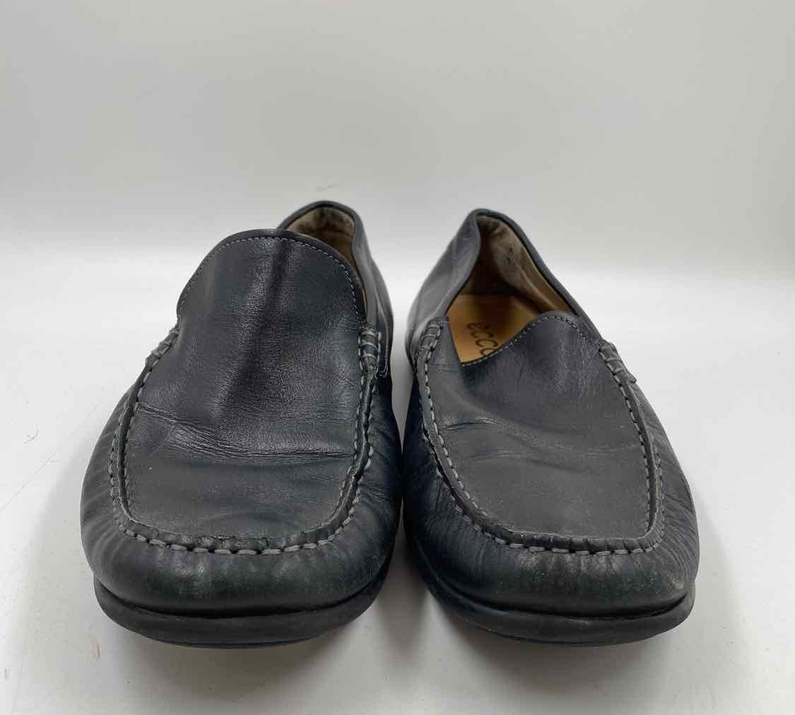 Ecco Men's Shoe Size 12 Black Leather Solid Loafers
