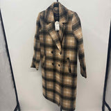 Vero Moda Women's Size S Tan Plaid Coat