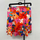 Dona Jo Women's Size XL Orange Floral Skirt