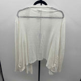 JJill Women's Size 2X White Heathered Cardigan