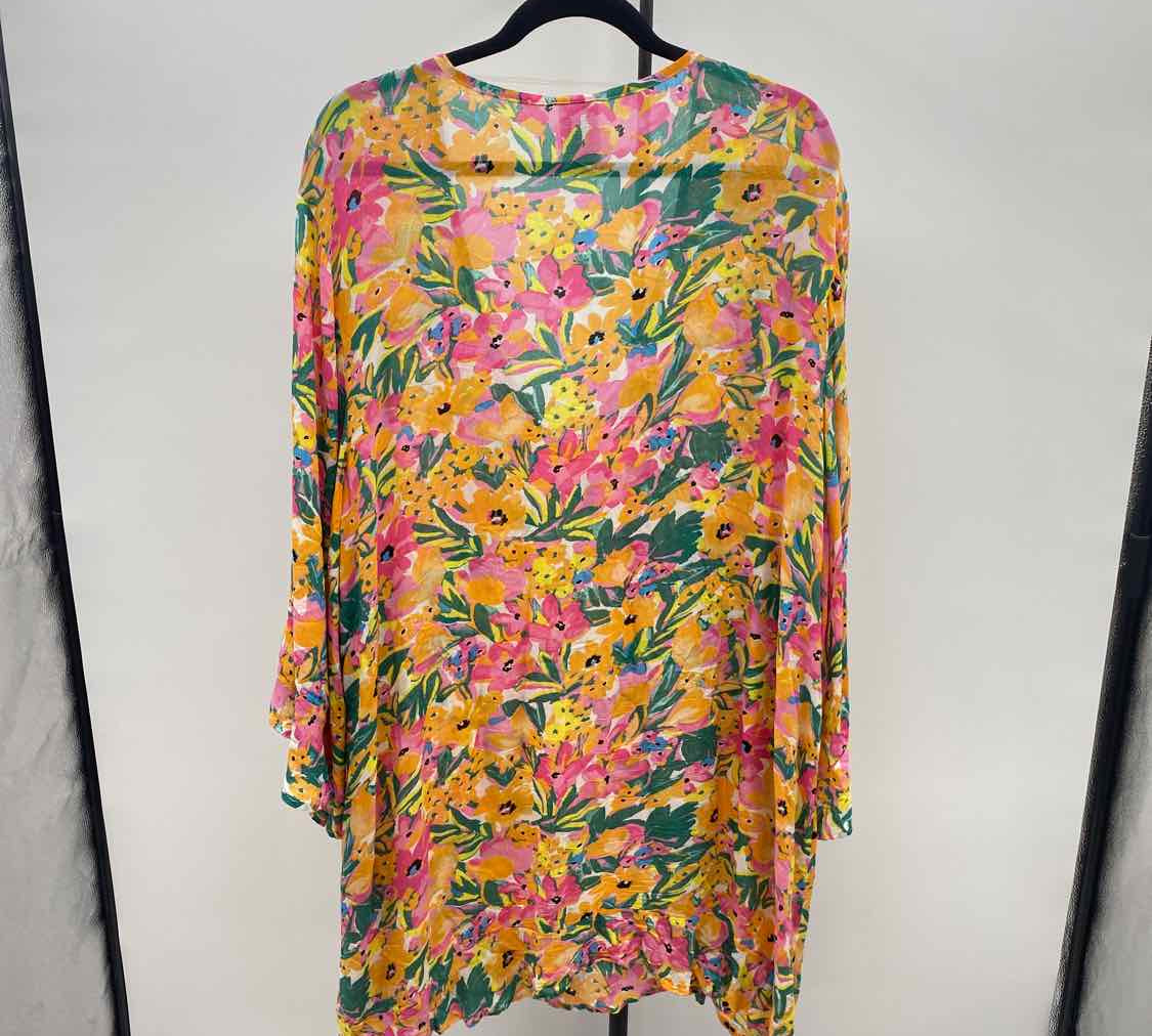 Anne Cole Women's Size XL/XXL Pink Floral Coverup