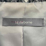 Liz Claiborne Women's Size L Gray Plaid Jacket