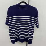 Jones New York Women's Size M Navy Stripe Sweater