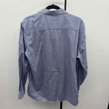 Johnston & Murphy Men's Size L Blue dots Long Sleeve Shirt