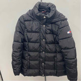 Tommy Hilfiger Women's Size M Black Solid Coat
