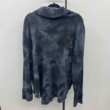 Maeve Junior's Size 2X Charcoal Tie Dye Long Sleeve Shirt