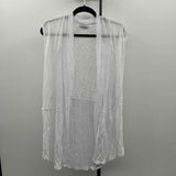 Tribal Women's Size XL White Textured Cardigan