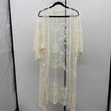 Dizzy Lizzie Women's Size L Ivory Lace Cardigan