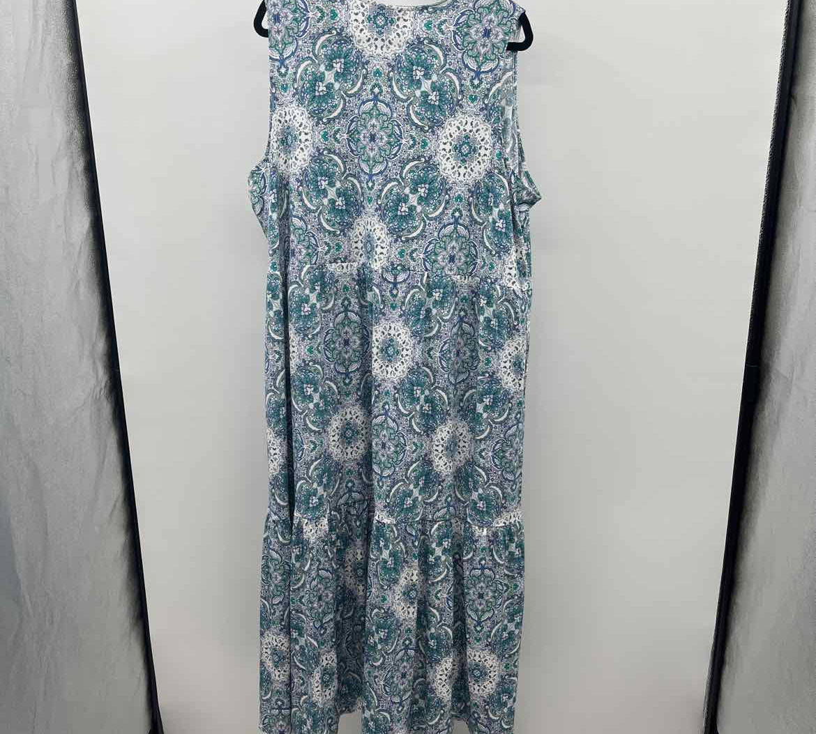 Lane Bryant Women's Size 22 Blue medallion Dress