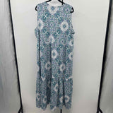 Lane Bryant Women's Size 22 Blue medallion Dress