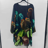 Soft Surroundings Women's Size 18 Navy Leaf Dress