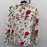 Tahari Women's Size 2X White Floral Jacket