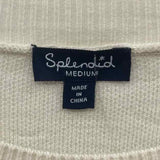 Splendid Women's Size M Ivory Stripe Sweater