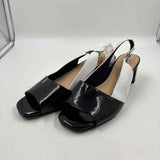 Trotters Women's Shoe Size 10 White Color Block Slingbacks