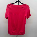 Mondetta Women's Size L coral Textured Short Sleeve Shirt