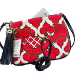 NWT BRIGHTON Red White & Green LOVE DOVE Crossbody Purse