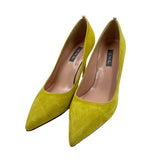 SJP Women's Shoe Size 8 Green Solid Heels