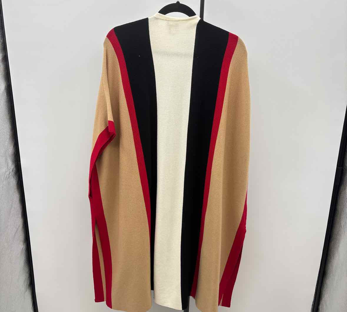 Chico's Women's Size S/M Tan Stripe Cardigan