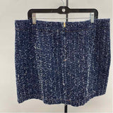 Maeve Junior's Size 16 Navy Textured Skirt