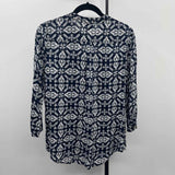 stylus Women's Size S Navy Insect Long Sleeve Shirt