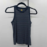 C&C California Women's Size S Navy Stripe Sleeveless Shirt