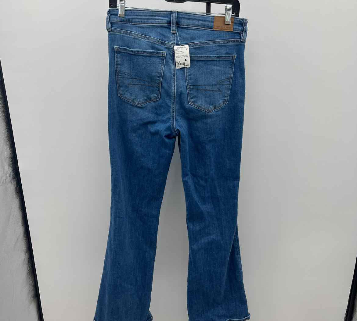 American Eagle Junior's Size 8 Blue Solid Jeans