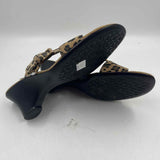 Liz Claiborne Women's Shoe Size 7.5 Tan Animal Print Sandals