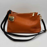 Valentina Women's Orange Luxe pebbled Purse