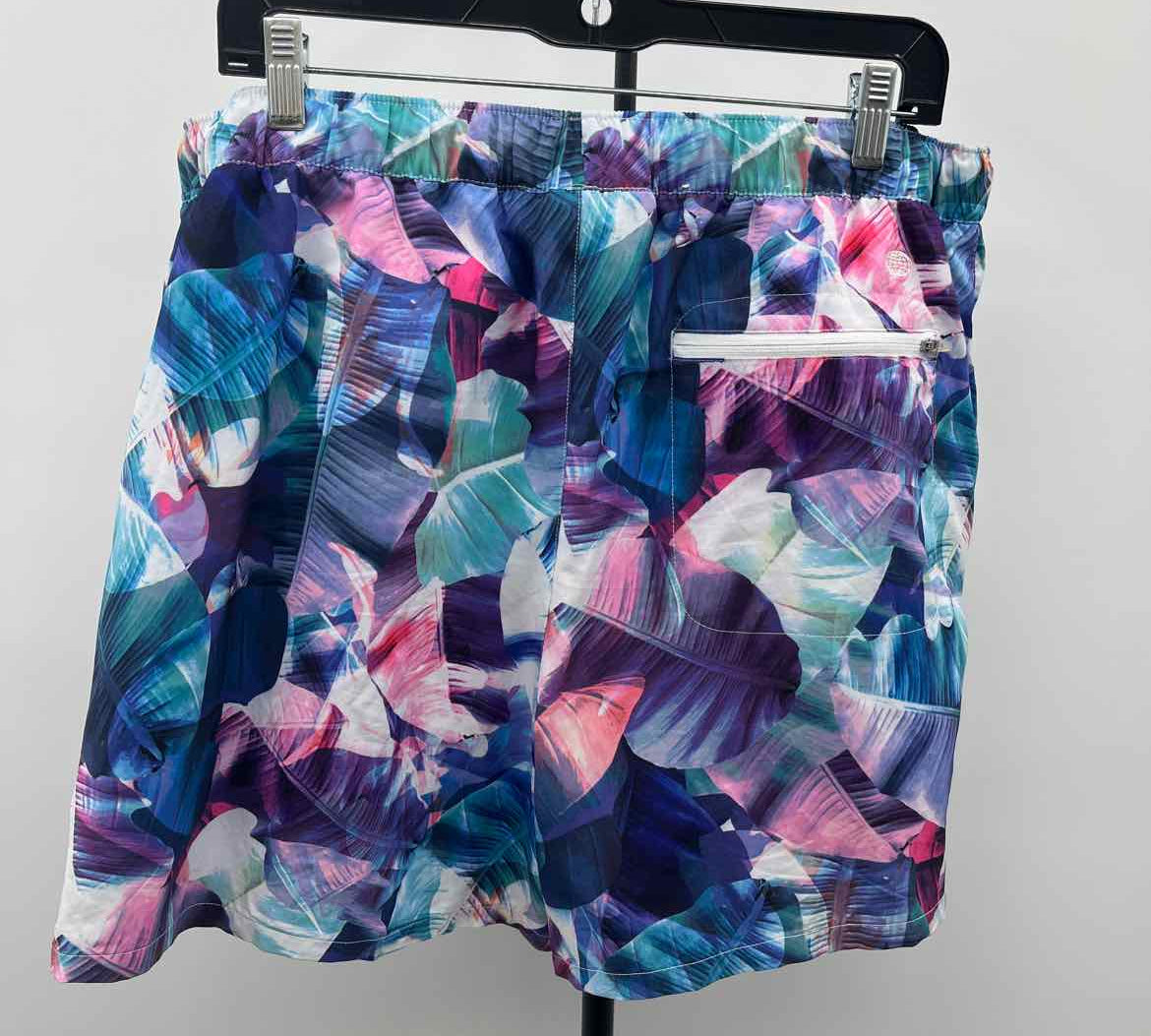 Reel Legends Women's Size 16 Blue Abstract Shorts