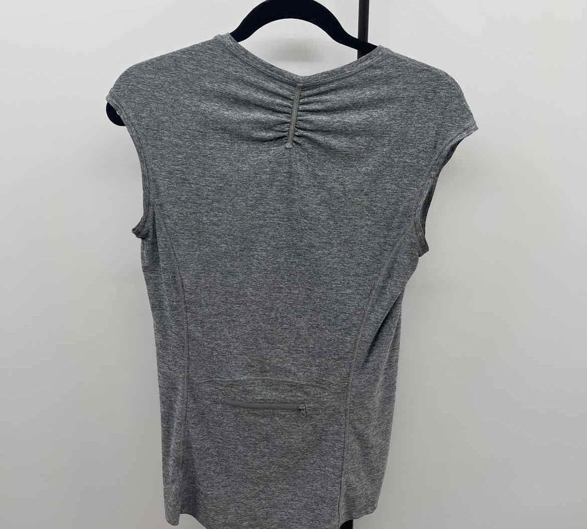 Athleta Women's Size S Gray Heathered Short Sleeve Shirt