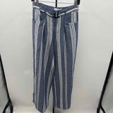 Anthropologie Women's Size 4 Blue Stripe Pants