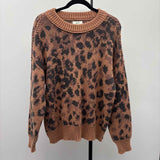 Aerie Women's Size S Tan Leopard Sweater