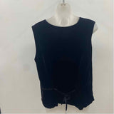 Eileen Fisher Women's Size L Black Velvet Vest