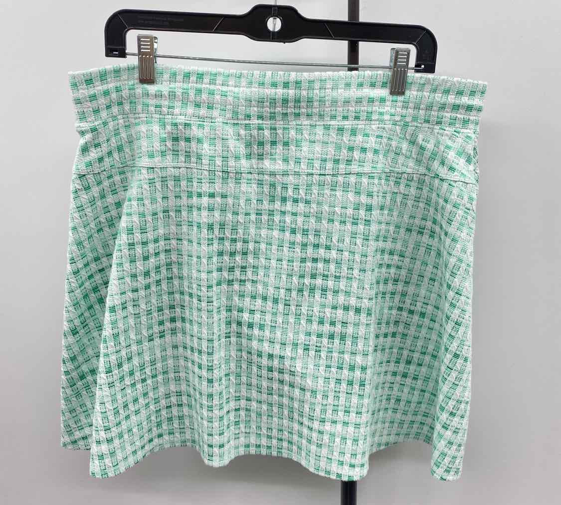Talbots Women's Size 14 Green Textured Skirt
