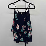 Rogue Women's Size M Navy Floral Tank