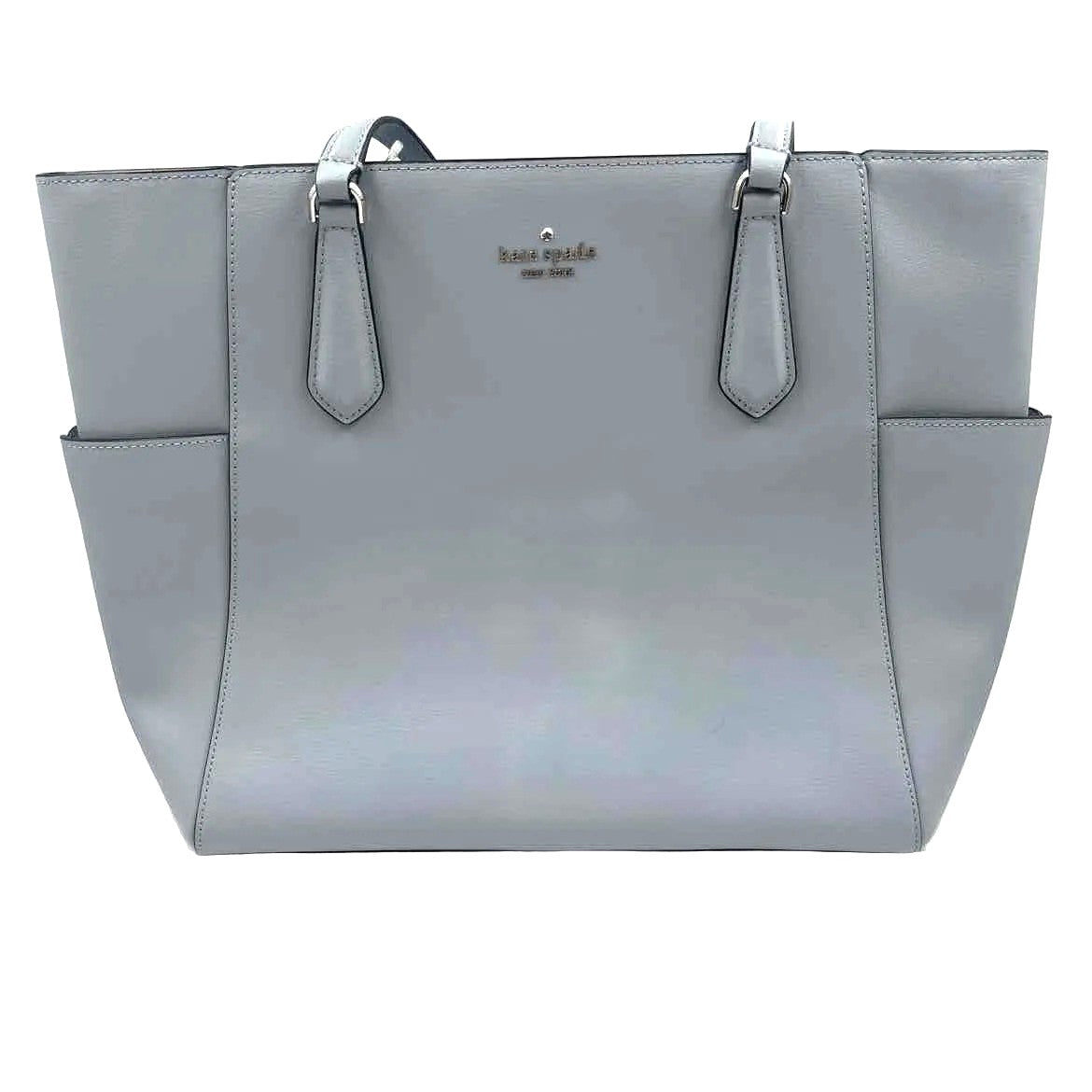 KATE SPADE NY Light Blue Saffiano Leather TIPPY Handled Tote Bag Purse