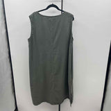 24 & Ocean Men's Size 20/22 Olive Solid Dress