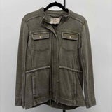 Lucky Brand Women's Size S Green Solid Jacket
