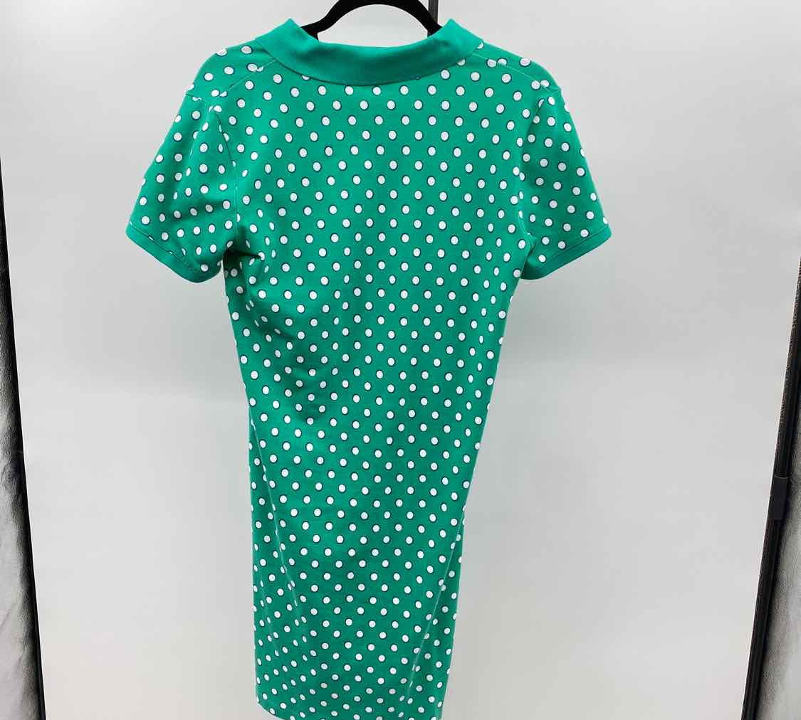 Lands End Women's Size 6 Green dotted Dress