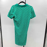 Lands End Women's Size 6 Green dotted Dress