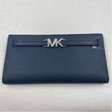 Michael Kors Women's Blue Luxe pebbled Wallet